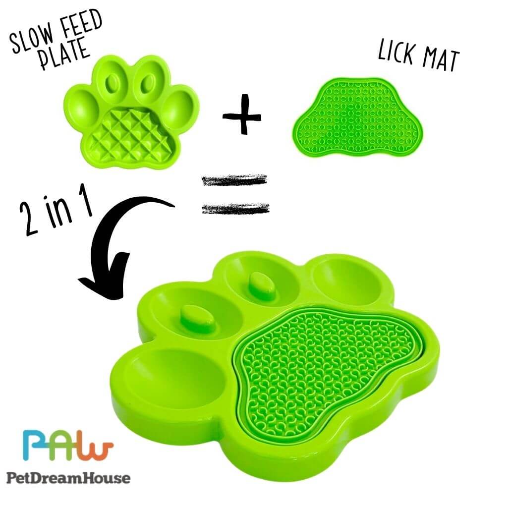 PAW 2-In-1 Slow Feeder & Lick Pad