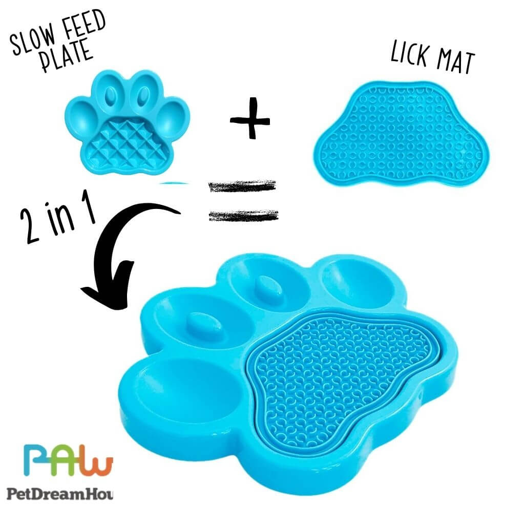 PAW 2-In-1 Slow Feeder & Lick Pad