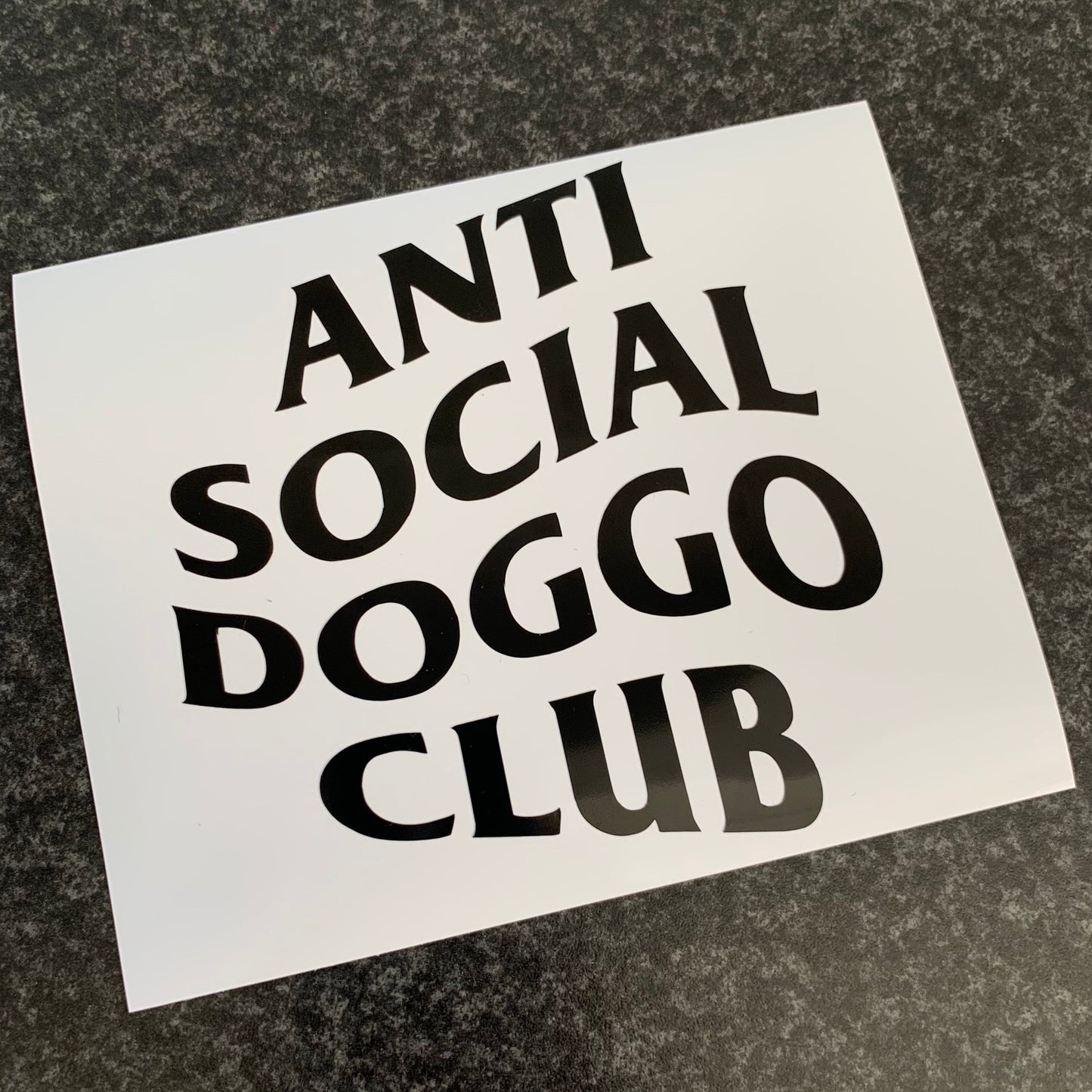 Anti Social Doggo Club - Decal