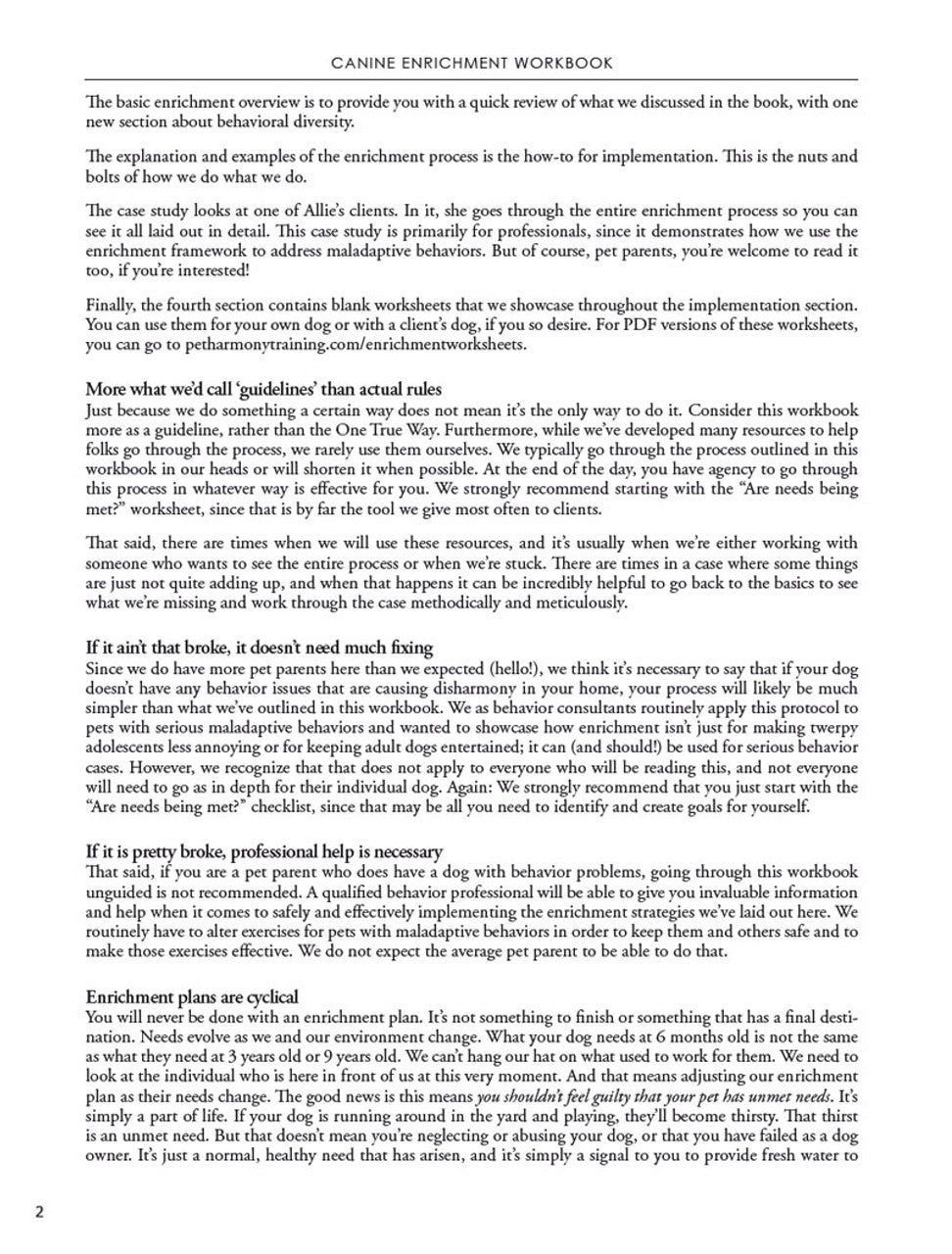 Canine Enrichment for the Real World - WORKBOOK