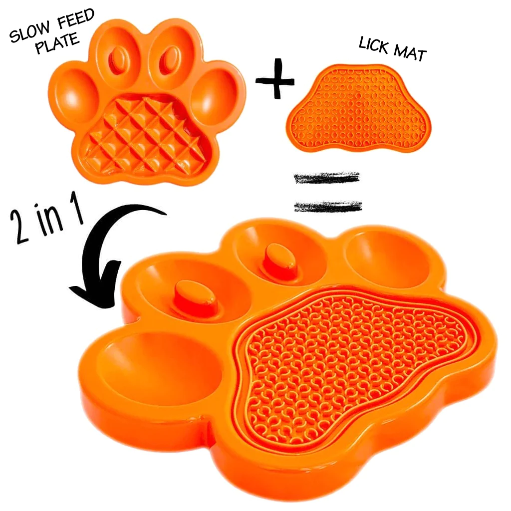 PAW 2-In-1 Slow Feeder & Lick Pad